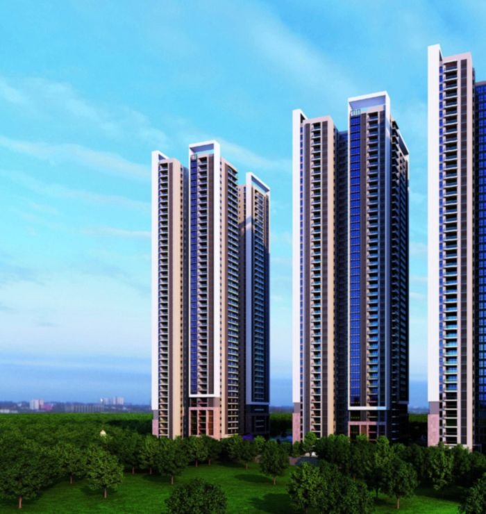 The residential towers of My Home Nishada at Kokapet, Hyderabad