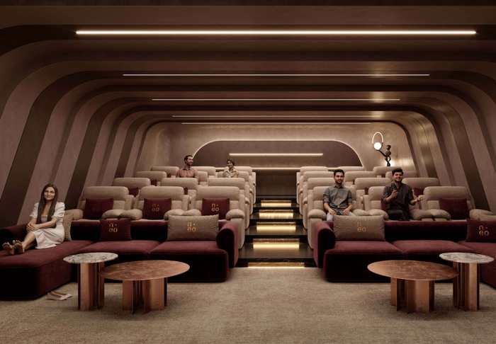 Preview theatre inside Club Neo at NEO by Yula, Neopolis, Kokapet Kokapet