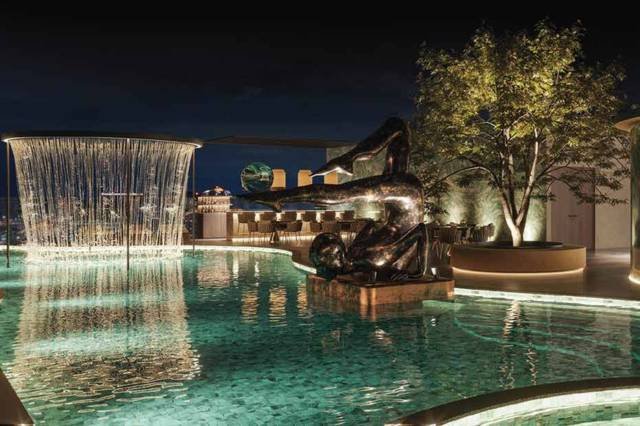 Terrace pool at The 9th House clubhouse, Rise With 9, Neopolis