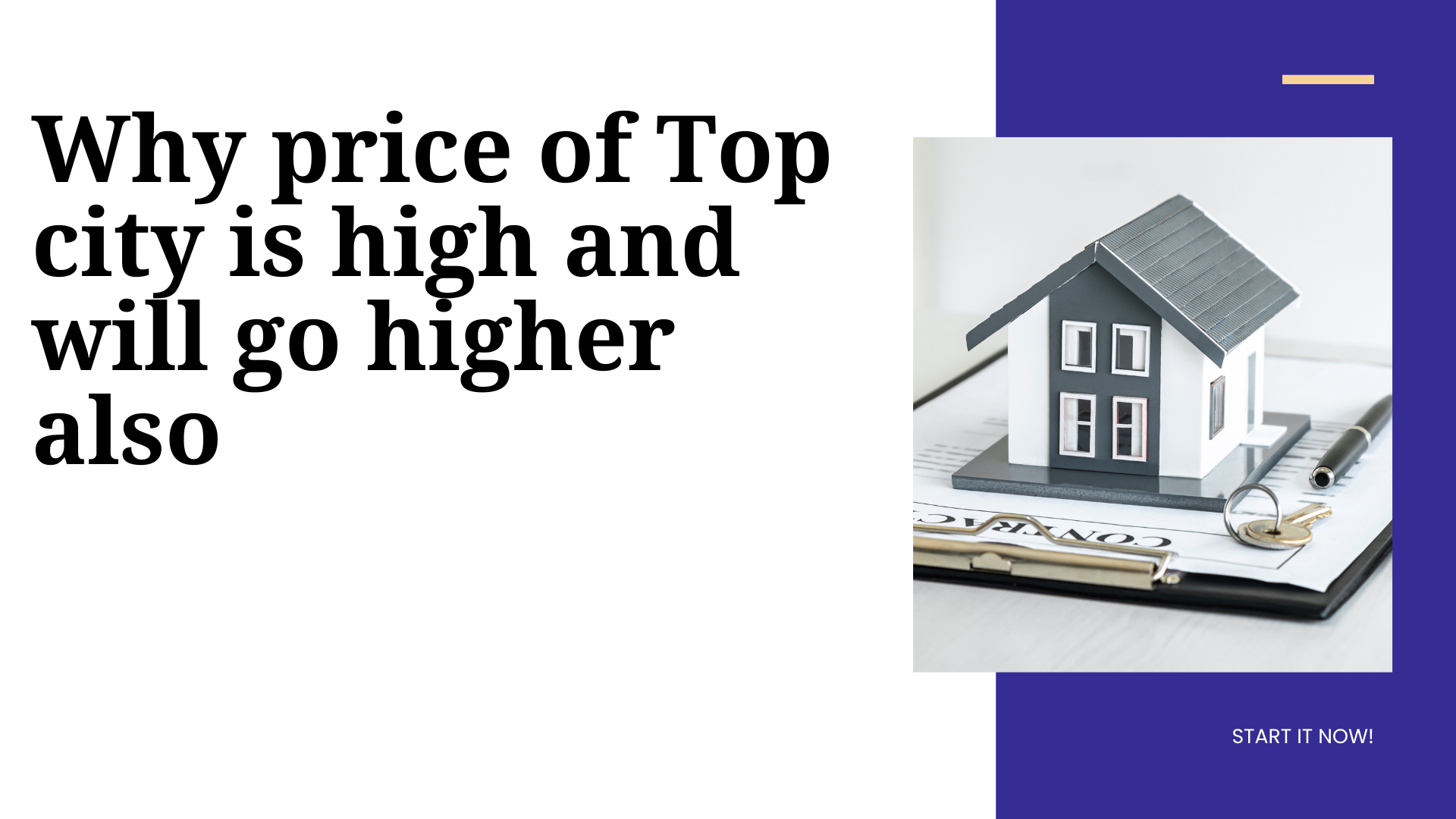 Why price of Top city is high and will go higher also