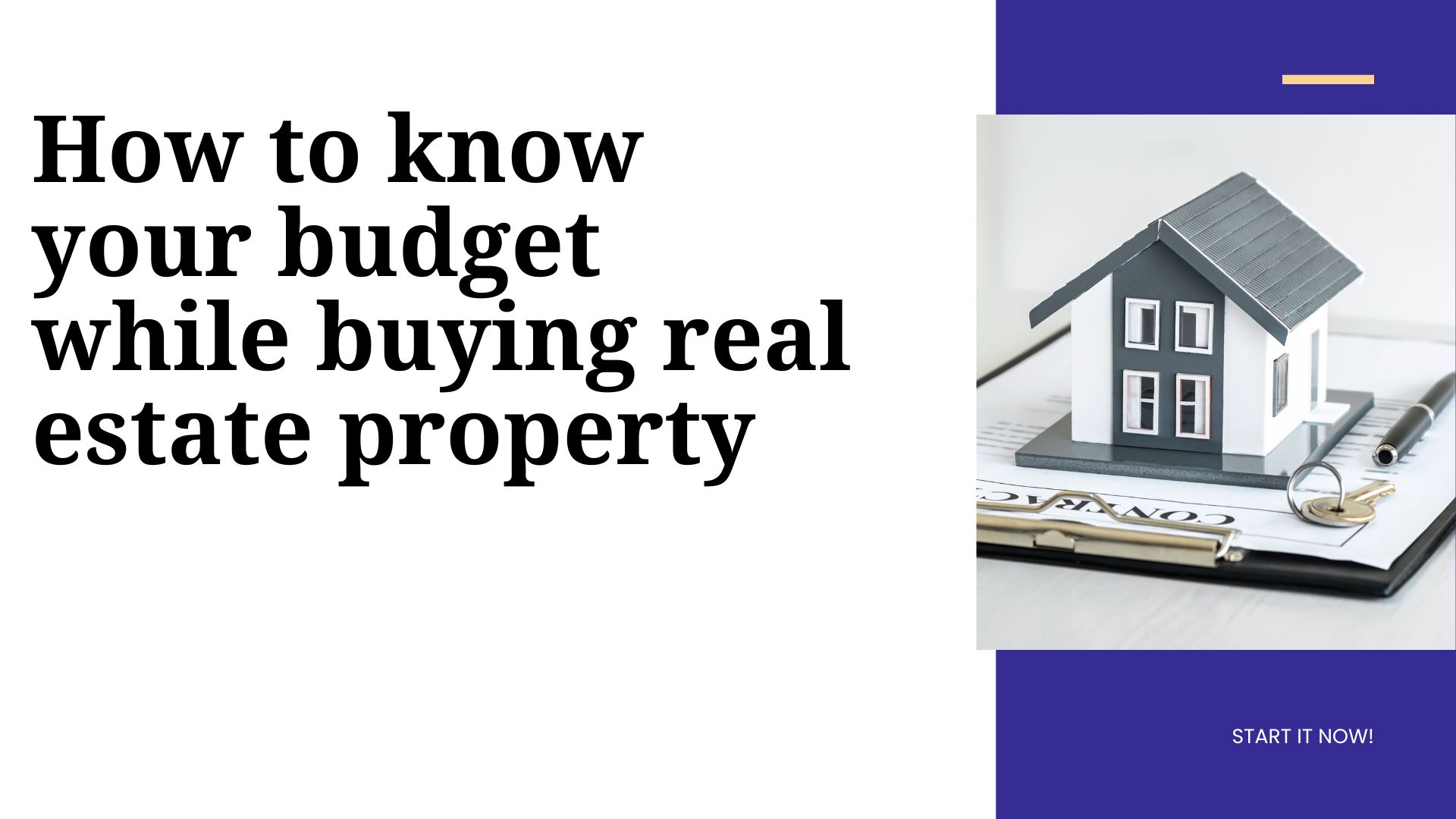 How to know your budget while buying real estate property