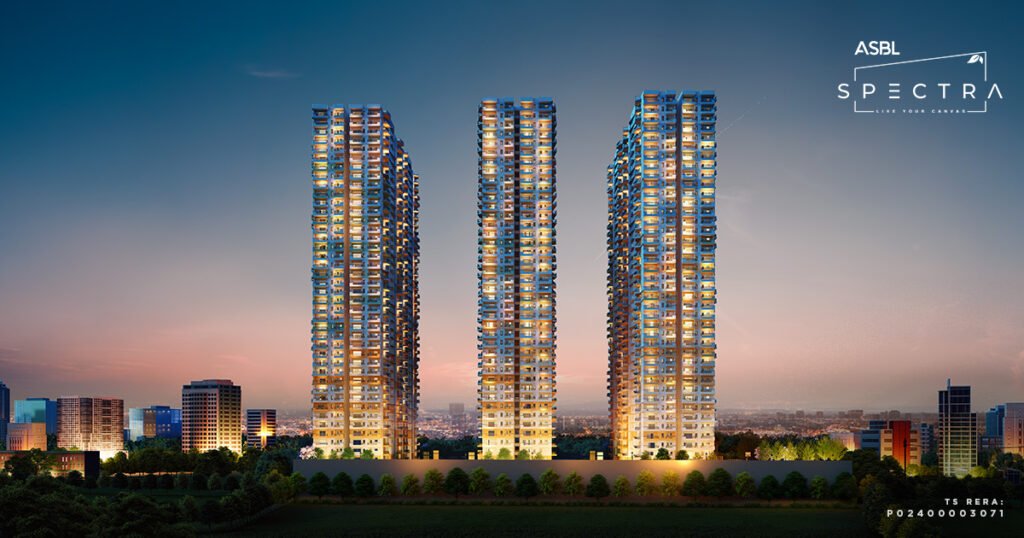 ASBL Spectra Financial District: Premium 3 BHK Apartments with Room-Sized Balconies in Hyderabad