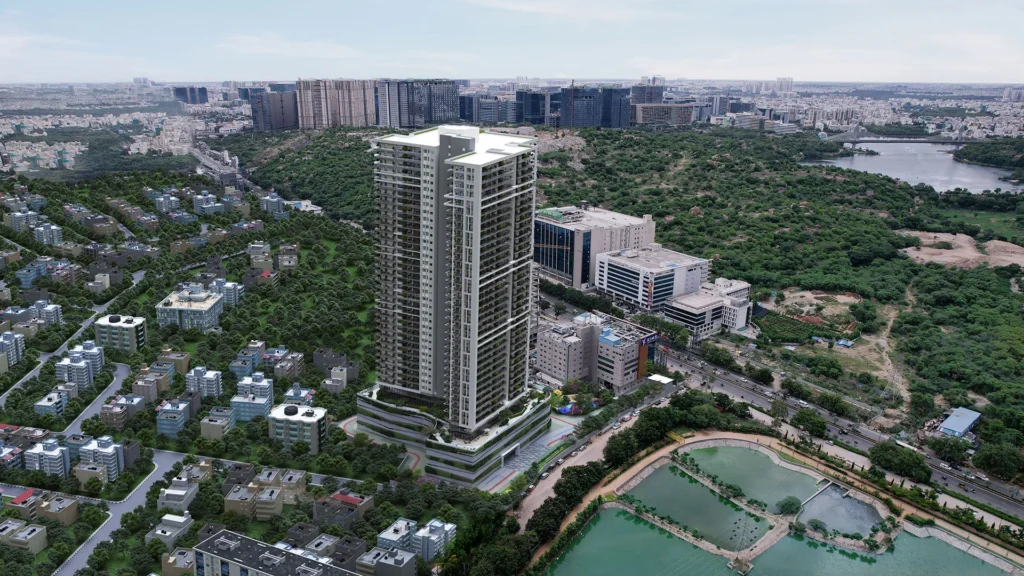 Prestige Rainbow Waters Raidurgam: Lakefront 4 BHK & Duplex Sky Villas in Hyderabad