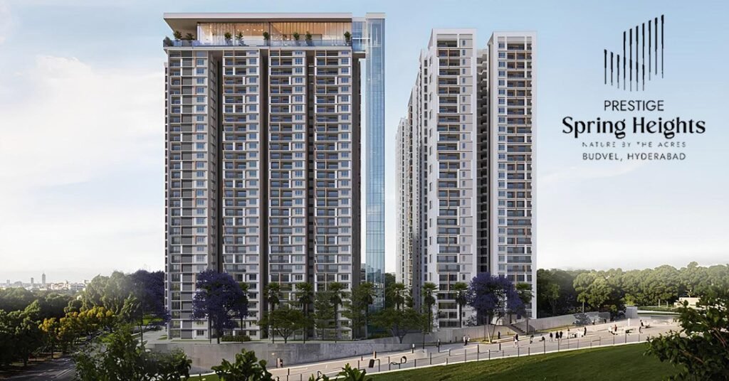 Prestige Spring Heights in Budwel: Himayat Sagar Lakeview 3 & 4 BHK Apartments in Hyderabad