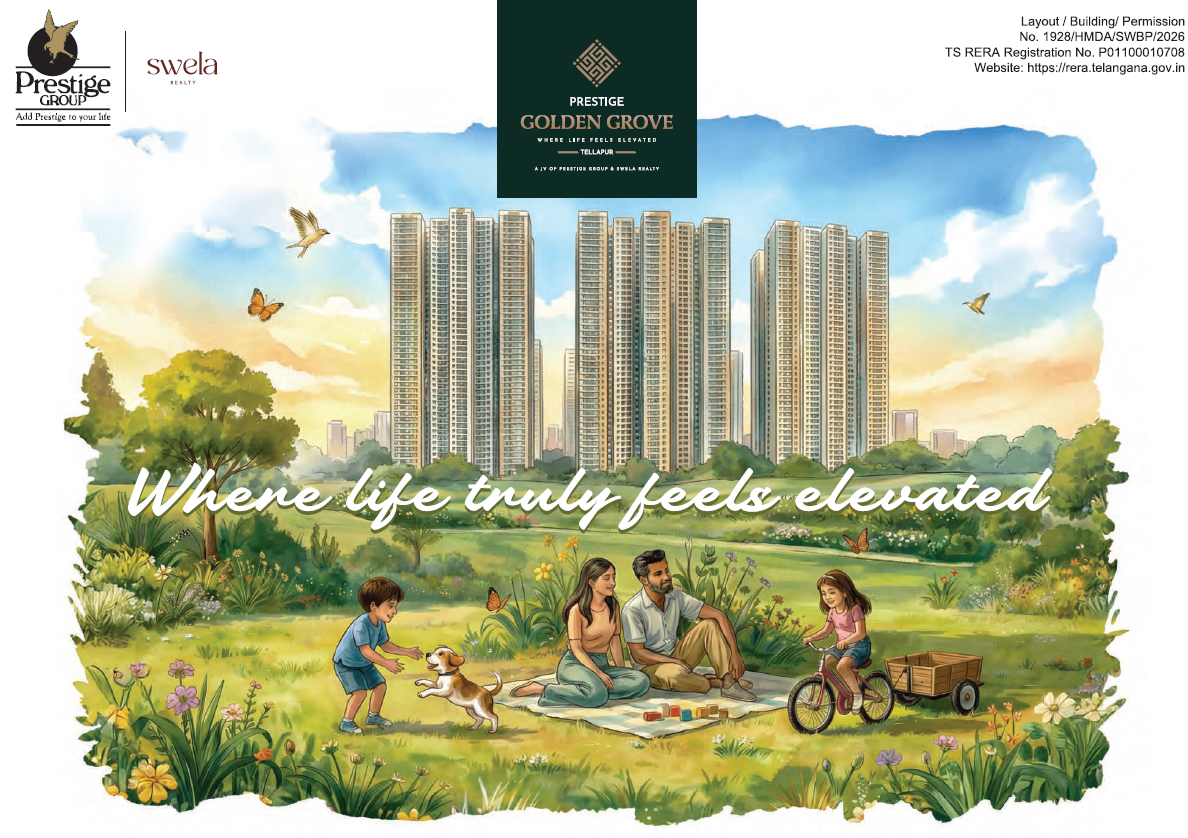 Prestige Golden Grove Tellapur: Premium 2, 3 & 4 BHK Township Apartments in Hyderabad